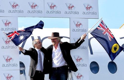 Virgin Australia Richard Branson Stage