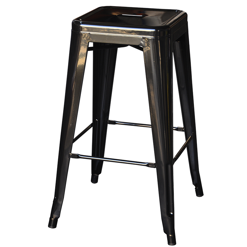 Stool - Tolix (black) - 660mmH