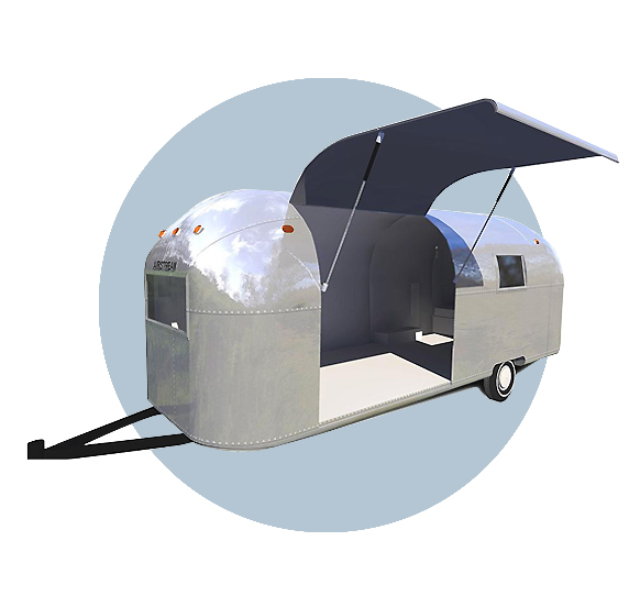 1966 Airstream 'Safari' 22ft Caravan - Hire