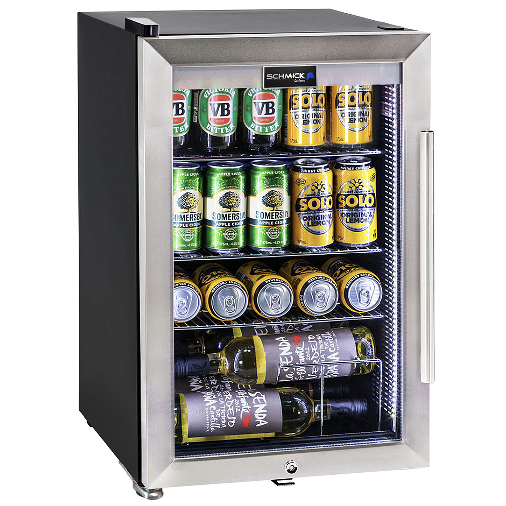 Wine Fridge - Black & Stainless - Glass Door