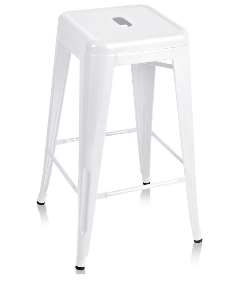 Stool - Tolix (white) - 660mmH 