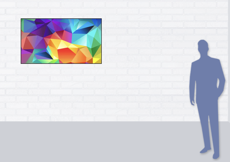 55" Screen (Samsung UE55D Video Screen)