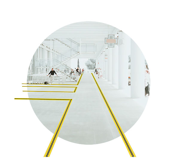 COVID-19 Floor Graphics - Stripes