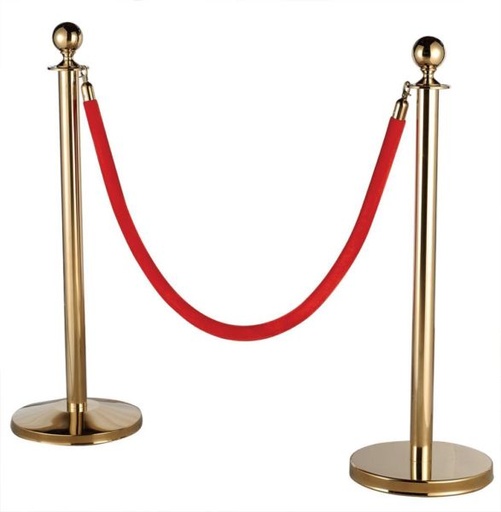 [Generic] Stanchion - gold w/ red rope