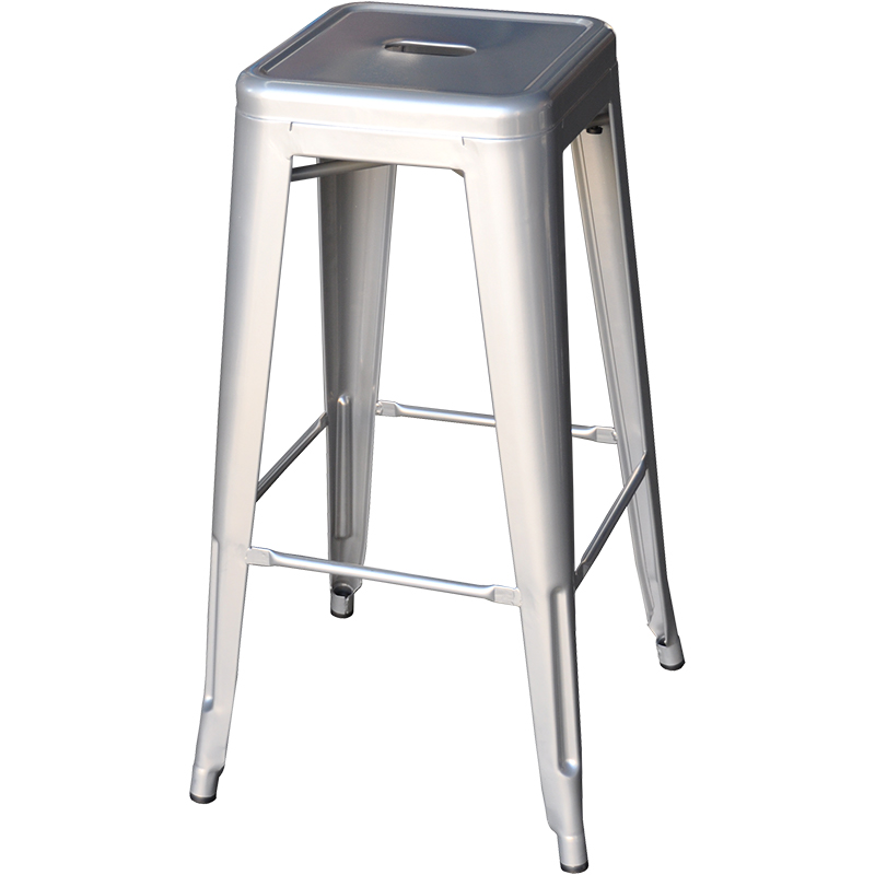 Stool - Tolix (silver) - 760mmH