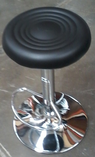 [Stock] Stool - Bar - Black - Round - Gaslift