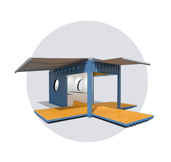 Event Container - Fold-down deck version