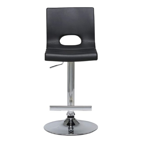 [Stock] Stool - Bar - Black - Gas Lift w/ backrest