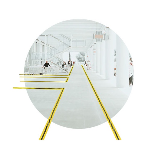 COVID-19 Floor Graphics - Stripes
